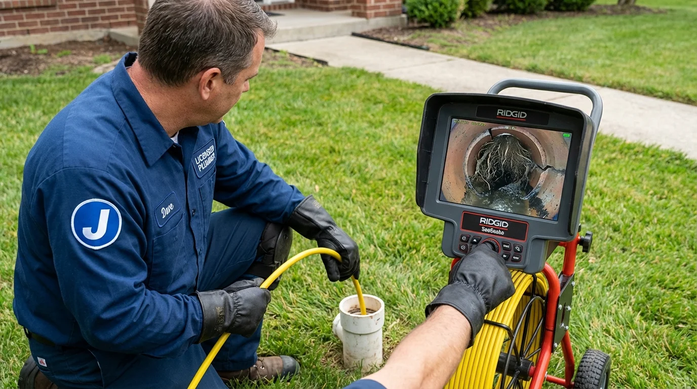 Sewer camera inspection being performed by Johns Plumbing LLC in El Sobrante